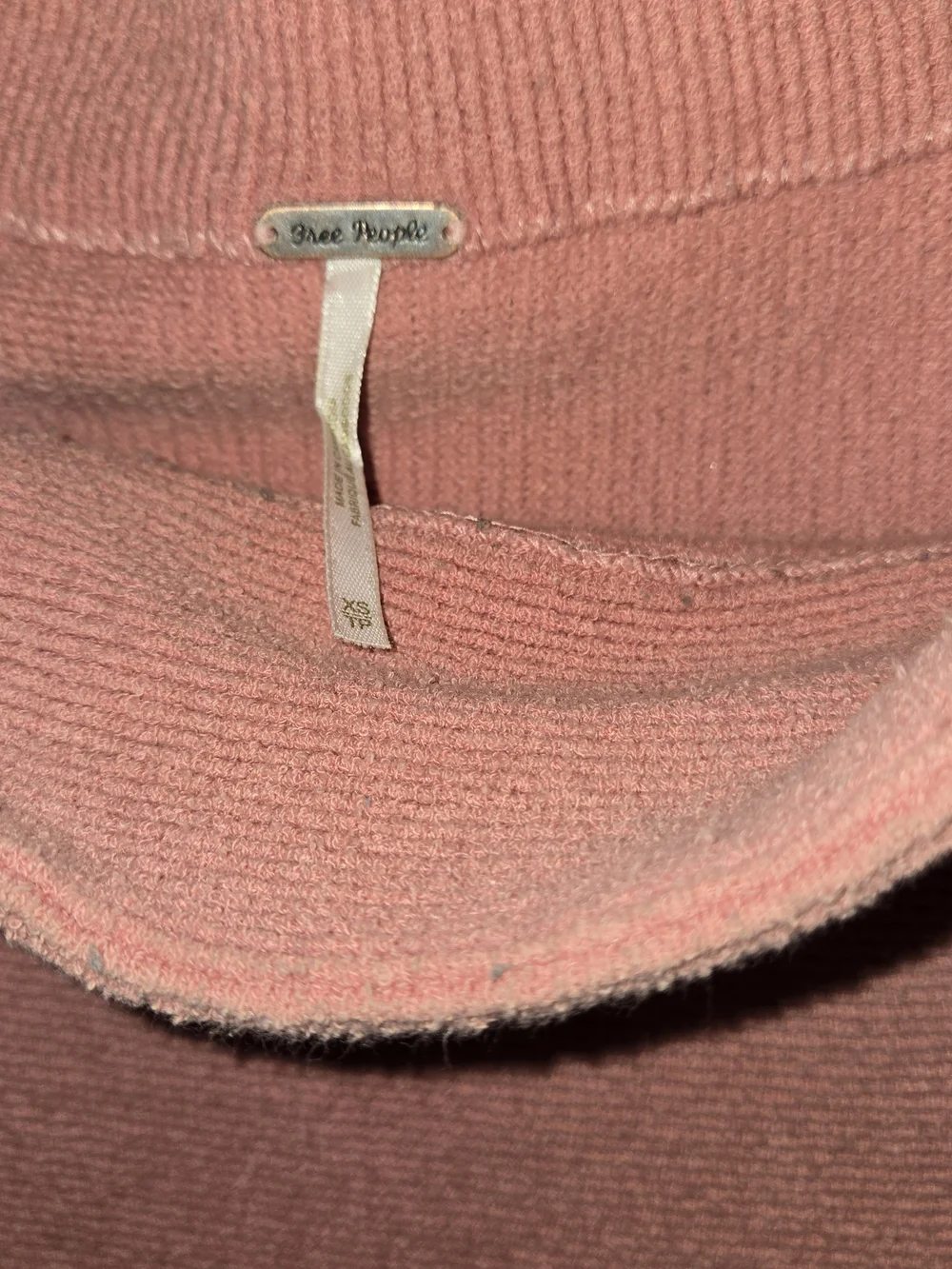 Free People Cozy Women's Pink Turtleneck Sweater‎ Size Xs